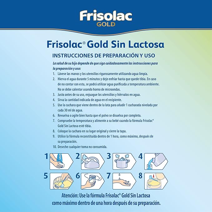 Frisolac Gold Sin Lactosa Lata 400 gr